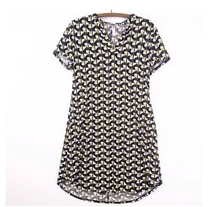 Perception concepts retro o-ring vneck shift dress